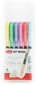 (205134) MARCADOR TRA ART BRUSH X 6 PASTEL - MARCADORES - MARCADOR VARIOS