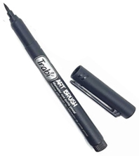 (205134N) MARCADOR TRA ART BRUSH X 6 NEGRO - MARCADORES - MARCADOR VARIOS