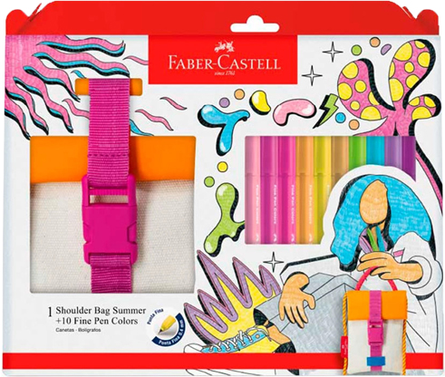 (20542) SET ARTE FABER BAG SUMMER C/10 MICR - MARCADORES - MICROFIBRAS
