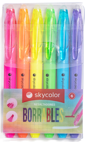 (206923) RESALTADOR SKY BORRABLE X6 - RESALTADORES - RESALTADORES