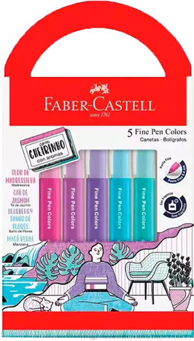 (207016) MICROFIBRA FABER FINEP.X5 FLOR.PERF - MARCADORES - MICROFIBRAS
