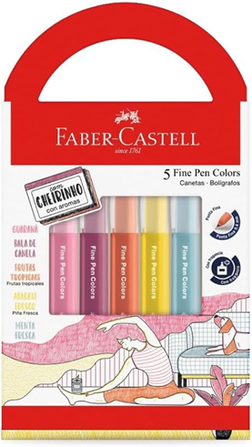(207018) MICROFIBRA FABER FINEP.X5 FRUT.PERF - MARCADORES - MICROFIBRAS