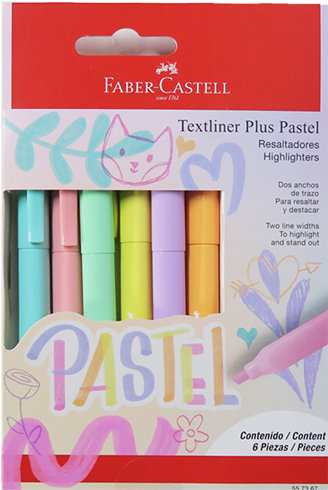 (207752) RESALTADOR FABER X6 PASTEL - RESALTADORES - RESALTADORES