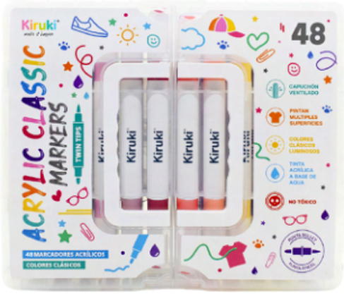 (20945AC) MARCADOR KIRUKI X48 ACRIL.DP 020 - MARCADORES - MARCADOR VARIOS
