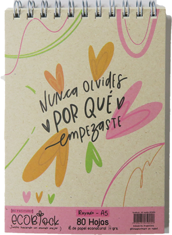 (213113) BLOCK PC ECOBLOCK A5 PAP/NAT 80H== - PAPELERIA - PAP.BLOCK