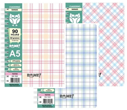(216425) CUAD.C/ESP.R 16X21 73125 TARTAN 90= - CUADERNOS/LIBRETAS/REPUESTOS - CUADERNOS ESPECIALES