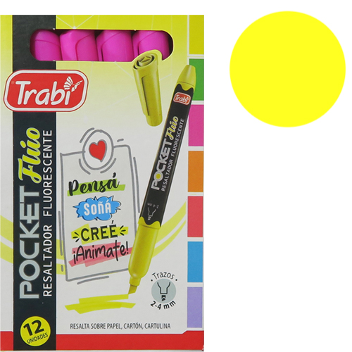 (2179**AM) RESALTADOR TRABI T/LAP POCK.AMARILL - RESALTADORES - RESALTADORES
