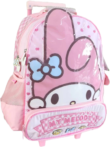 (21796A) MOCHILA CR MY MELODY 1701 CARRO 18" - MOCHILAS - MOCHILAS