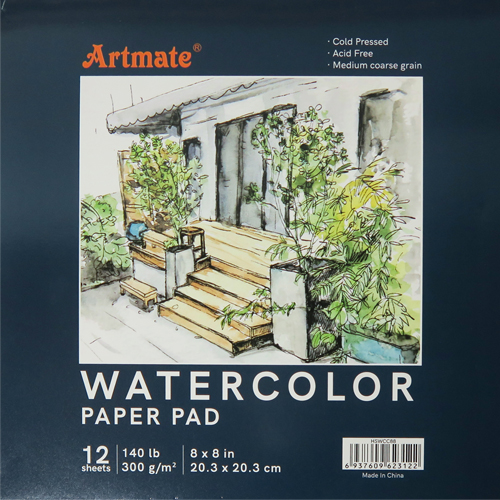 (222129) BLOCK ARTM.20X20 300G 12H ACUAR. - LINEA ARTISTICA - VARIOS ARTISTICA