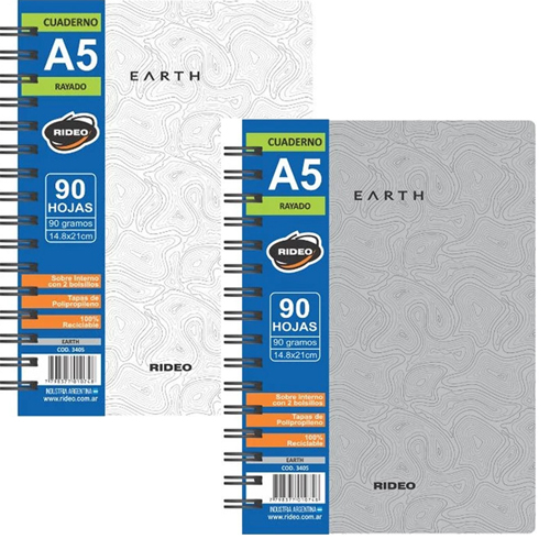 (222318) CUAD.C/ESP.R 16X21 3405 EARTH 90H = - CUADERNOS/LIBRETAS/REPUESTOS - CUADERNOS ESPECIALES