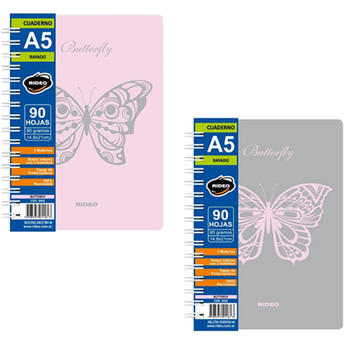 (222428) CUAD.C/ESP.R 16X21 3445 BUTTERF 90= - CUADERNOS/LIBRETAS/REPUESTOS - CUADERNOS ESPECIALES