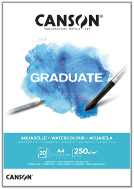 (223133) BLOCK CANSON GRADUATE AC.A4 250G 20 - LINEA ARTISTICA - VARIOS ARTISTICA