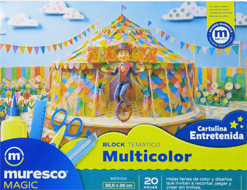 (2232**MU) BLOCK ENTRET.MURE N�5 MULTICOLOR - PAPELERIA - PAP.BLOCK