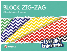 (2232**ZZ) BLOCK ENTRET.MURE.Nº5 ZIG ZAG - PAPELERIA - PAP.BLOCK