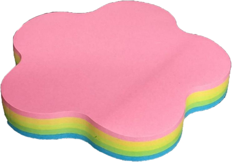 (229039) NOTAS ADH.NEON FLOR X100 - NOTAS ADHESIVAS - NOTAS ADHESIVAS