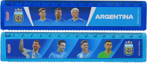 (2456**AFA) REGLA FANTASIA 15CM.LIC.AFA - GEOMETRIA - REGLAS