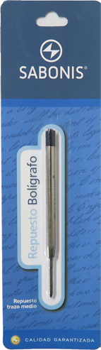 (25102N) REPUESTO P/PARKER SA NEGRO - BOLIGRAFOS - REPUESTOS BOLIGRAFOS/ROLLER