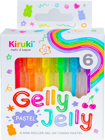 (261392) ROLLER KIRUKI GEL MINI PASTEL X6 - BOLIGRAFOS - BOLIGRAFOS ROLLER