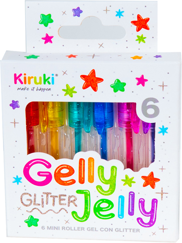 (261394) ROLLER KIRUKI GEL MINI GLITER X6 - BOLIGRAFOS - BOLIGRAFOS ROLLER