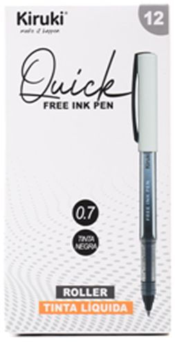 (261396N) ROLLER KIRUKI GEL TINTA LIQ.NE 0.7 - BOLIGRAFOS - BOLIGRAFOS ROLLER