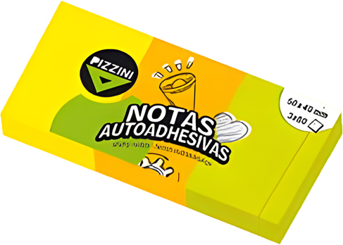 (268024) NOTAS ADH.FLUO 40X50 X3 PZZI 504080 - NOTAS ADHESIVAS - NOTAS ADHESIVAS
