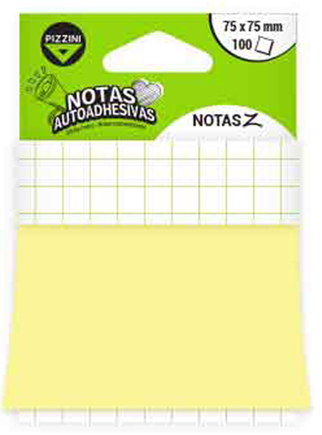(268174) NOTAS ADH.AMARILLAS EXPEN.PIZ 75X75 - NOTAS ADHESIVAS - NOTAS ADHESIVAS
