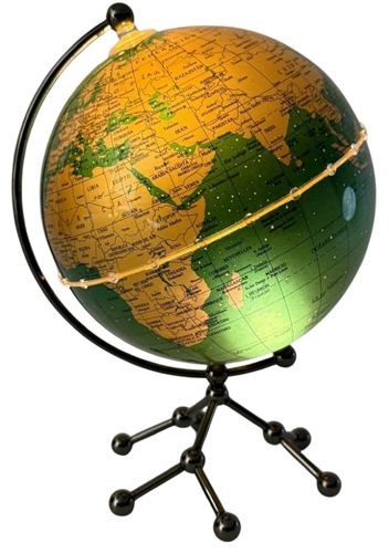 (280666) GLOBO TERR.20CM.PARIS B/METAL LAQ. - GLOBOS TERRAQUEOS - GLOBOS TERRAQUEOS