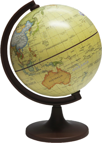 (280675) GLOBO TERR.10CM.107AW B.PLASTICA - GLOBOS TERRAQUEOS - GLOBOS TERRAQUEOS