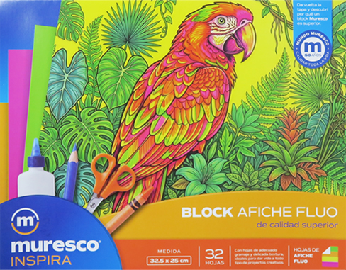 (324215) BLOCK MUR AFICHE FLUO X32HJS - PAPELERIA - PAP.BLOCK