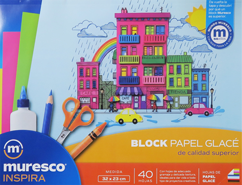 (325215) BLOCK MUR PAPEL GLACE X40HJS - PAPELERIA - PAP.BLOCK