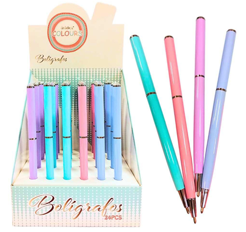 (36174B) BOLIGRAFO FANT.PASTEL C/DIAM.27019 - BOLIGRAFOS - BOLIGRAFOS FANTASIA