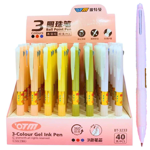 (36197PA) BOLIGRAFO FANT. 3COL.PASTEL 27694 - BOLIGRAFOS - BOLIGRAFOS FANTASIA