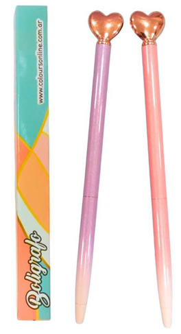 (36215C) BOLIGRAFO FANT.CORAZ.PASTEL 27274 - BOLIGRAFOS - BOLIGRAFOS FANTASIA