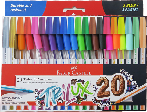 (36862) BOLIGRAFO F.CASTELL LUX X20 COLOR - BOLIGRAFOS - BOLIGRAFOS USO DIARIO