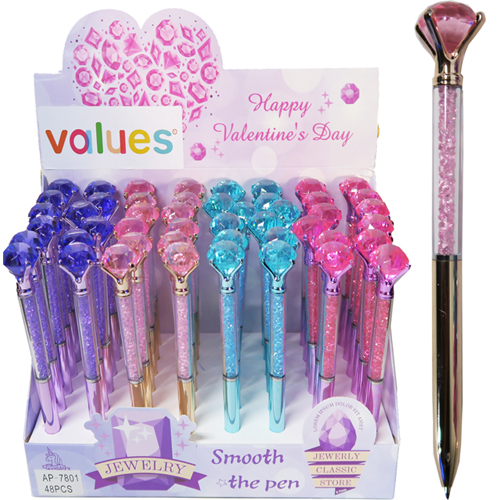 (412181) BOLIGRAFO FANT.DIAMANTE C/PIED.004 - BOLIGRAFOS - BOLIGRAFOS ROLLER