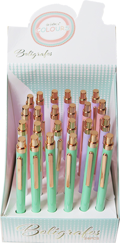 (45360) BOLIGRAFO FANT.PASTEL CLIP 29572 - BOLIGRAFOS - BOLIGRAFOS FANTASIA