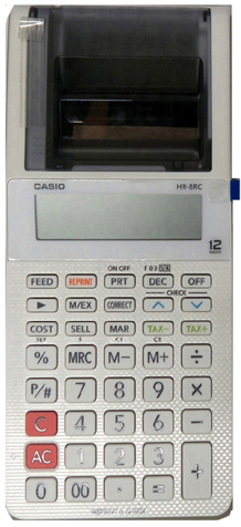 (52041) CALCULADORA CASIO HR- 8RC C/PAP 12D - CALCULADORAS - CALCULADORAS
