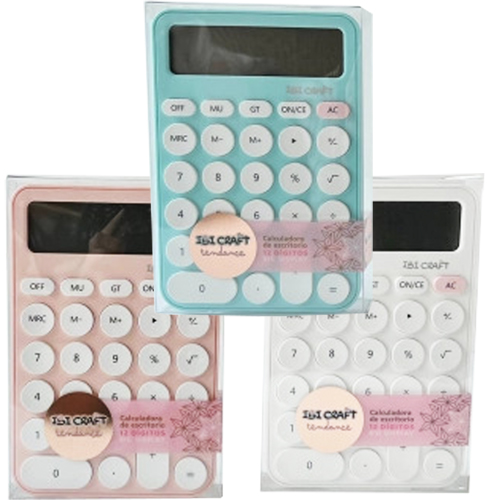 (52337) CALCULADORA IBI 73130 12DI MED PAST - CALCULADORAS - CALCULADORAS