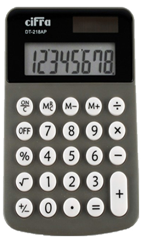 (52361) CALCULADORA CIFRA DT-218 8DIG CHICA - CALCULADORAS - CALCULADORAS