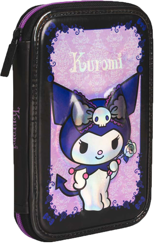 (55054K) CANOPLA MOO 1P RELIEVE KUROMI 0255 - CANOPLAS ESCOLARES - CANOPLAS