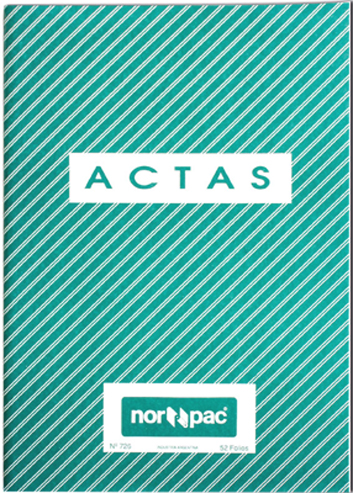 (60182N) LIBRO ACTAS T/FLEX 52HJS NORPAC - PAPELERIA - PAPEL VARIOS