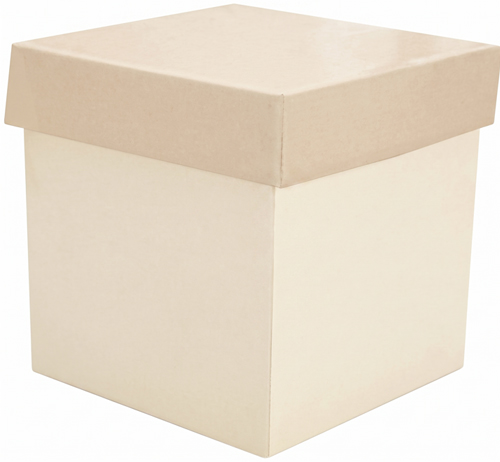(6045**BEI) CAJA CUBO SORPRESA BEIGE - CAJAS - CAJAS CARTON
