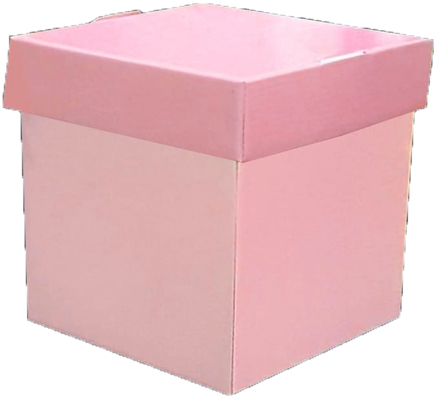 (6045**PRO) CAJA CUBO SORPRESA PASTEL ROSA - CAJAS - CAJAS CARTON