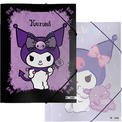 (6054**KU) CARPETA 3 SOLAP.OF.MOO KUROMI 55 - CARPETAS - CARPETAS 3 SOLAPAS