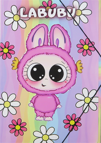 (6064**LA) CARPETA 3 SOLAP.OF.AP LABUBU - CARPETAS - CARPETAS 3 SOLAPAS