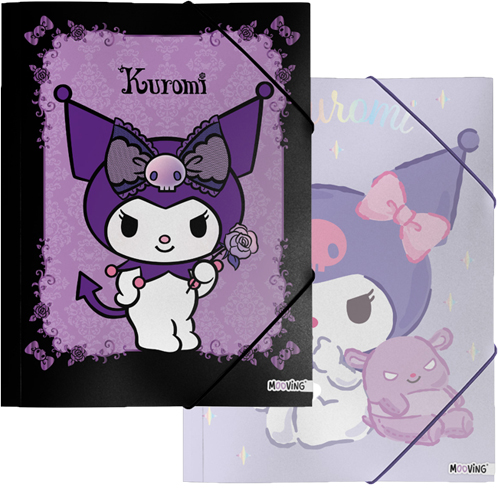 (60801K) CARPETA 3 SOLAP.OF.MOO KUROMI 55 - CARPETAS - CARPETAS 3 SOLAPAS