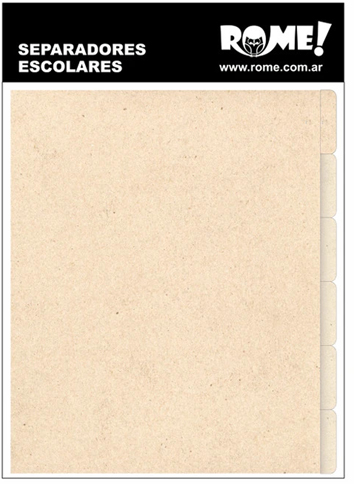 (621355) SEPARADOR N�3 R 6POS.75001/6 CREATI - CARPETAS - SEPARADORES ESCOLARES/A4
