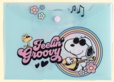 (63258) SOBRE PP SIMP.C/BOT.A5 MOO SNOOPY - SOBRES - PLASTICO