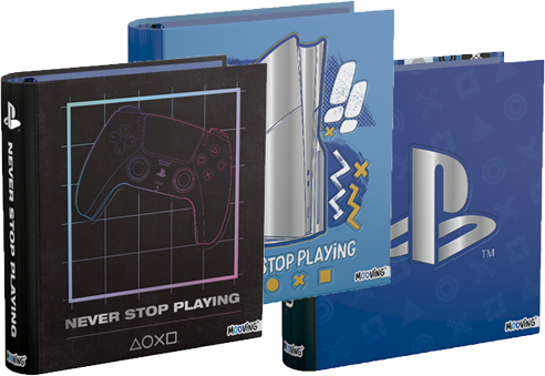 (65062P) CARPETA 3X40 CART.MOO PLAYSTA.1219 - CARPETAS - CARPETAS 3X40