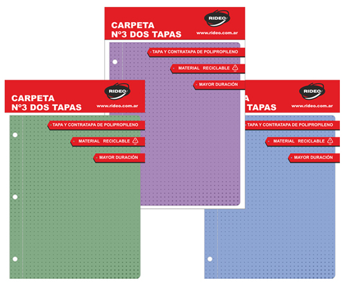 (656990) CARPETA N�3 C/C R PP DOTS 2563 - CARPETAS - CARPETAS N�3